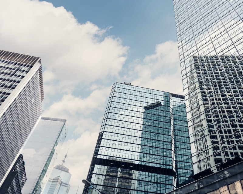 Modernes Hochhaus - Finanzwelt